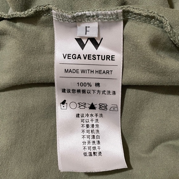 Vega Vesture Smiley Face Tee Shirt Green XL - Picture 5 of 5